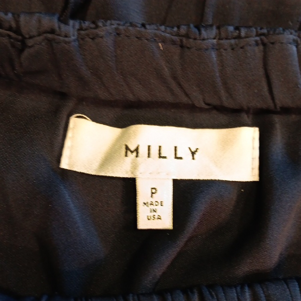 Milly One-Shoulder Ruffle Top In Navy Blue - Picture 7 of 11